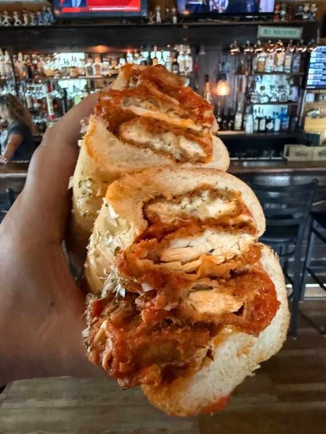 Mama Sam's Chicken Parm.